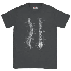 T-shirt Unisexe Colonne Vertébrale - Chalkboard-Codex Anatomicus Best