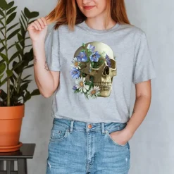 T-shirt Unisexe Crâne - Floral-Codex Anatomicus Sale