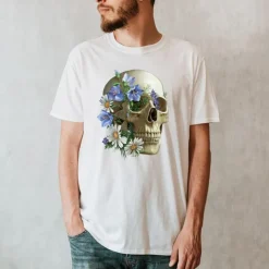 T-shirt Unisexe Crâne - Floral-Codex Anatomicus Sale