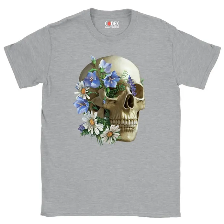 T-shirt Unisexe Crâne - Floral-Codex Anatomicus Sale