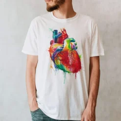 T-shirt Unisexe Cœur II - Aquarelle-Codex Anatomicus Best