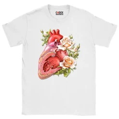 T-shirt Unisexe Cœur II - Floral-Codex Anatomicus Online
