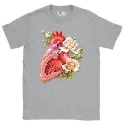 T-shirt Unisexe Cœur II - Floral-Codex Anatomicus Online