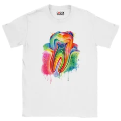 T-shirt Unisexe de Dent - Aquarelle-Codex Anatomicus Clearance