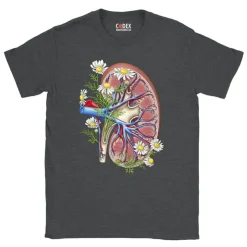 T-shirt Unisexe de Rein- Floral-Codex Anatomicus Discount