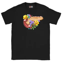 T-shirt Unisexe Pancréas - Floral-Codex Anatomicus New