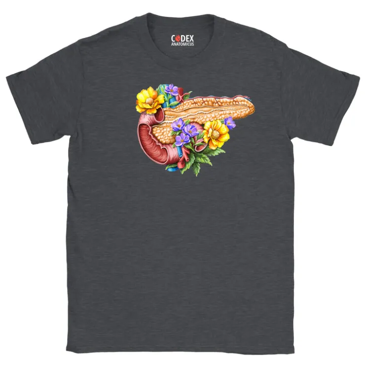 T-shirt Unisexe Pancréas - Floral-Codex Anatomicus New