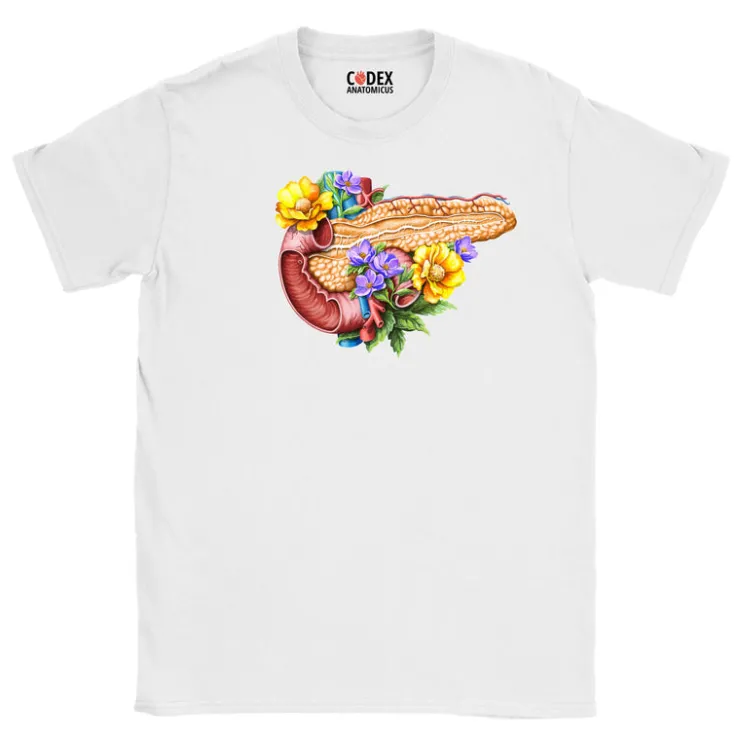 T-shirt Unisexe Pancréas - Floral-Codex Anatomicus New