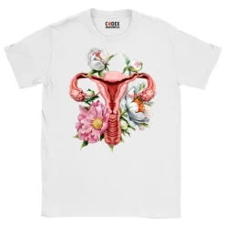 T-shirt Unisexe Utérus - Floral-Codex Anatomicus