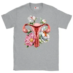 T-shirt Unisexe Utérus - Floral-Codex Anatomicus