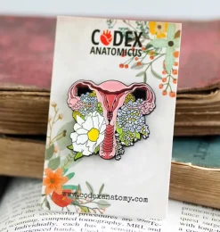 Utérus avec fleurs - Pins-Codex Anatomicus Online