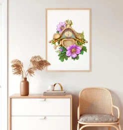 Vertèbre cervicale - Floral - Blanc-Codex Anatomicus Clearance