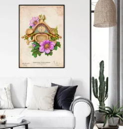 Vertèbre cervicale - Floral - Vintage-Codex Anatomicus Discount